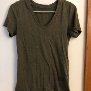 Olive green top